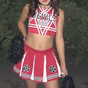 Devils cheerleader costume